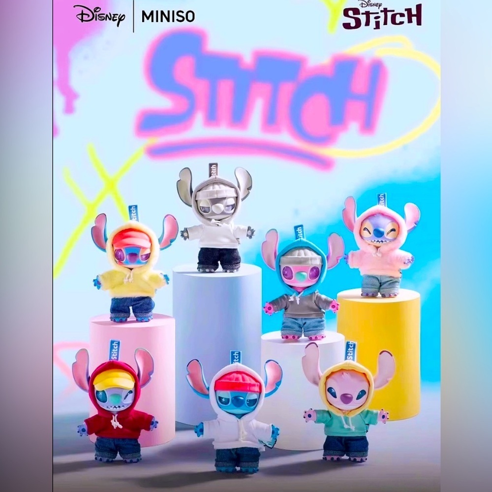 Miniso GenZ STREET STITCH Disney Blind Box UNOPENED POP Mart Labubu Friends NEW